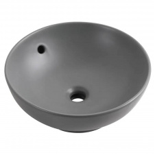 Раковина накладна Mixxus Premium Topper-0201 Gray 410x410x165 мм з переливом (MP6649)