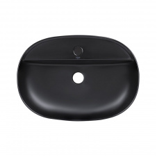 Раковина-чаша накладна Qtap Scorpio 610x400x120 чорний матовий (QT142203MBMBN)