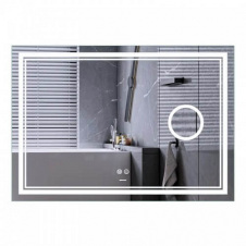 Дзеркало Mixxus Premium Quadro MR20-120x80 LED Touch, Anti-fog, димер, лінза (MP6624)