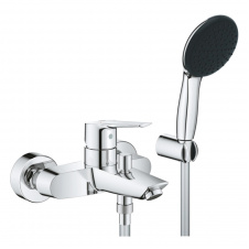 Змішувач для ванни Grohe QuickFix Start з душовим гарнітуром, хром (25283002)