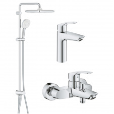 Набір змішувачів для ванни 3 в 1 Grohe Eurosmart хром (UA123246R1)