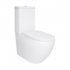 Унітаз підлоговий Qtap Jay безобідковий з сидінням Soft-close білий (QT07222175TW)