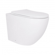Унітаз підвісний Qtap Robin Ultra Quiet безобідковий з сидінням Soft-close (QT13332381AW)