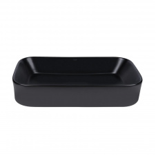 Раковина-чаша накладна Qtap Scorpio 550х390х120 чорний матовий (QT14112243MBN)