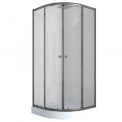Душова кабіна Mixxus Plain SCT02-90x90x195-TR Graphite (MI6901) Сарни