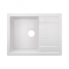 Мийка для кухні Lidz 650x500/200 WHI-01 білий (LIDZWHI01650500200) Балаклея