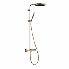 Душова система Hansgrohe Pulsify S Puro Showerpipe 260 1jet з термостатом шліфована бронза (24222140) Коростень