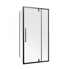 Душова кабіна без піддону Mixxus Premium Bevel SC01-120x80x195-TR Black (MI6872) Кобижча