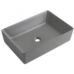 Раковина накладна Mixxus Premium Quadro-0108 Gray 550x390x145 мм (MP6652) Київ