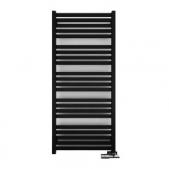 Електрична рушникосушка Terma Marlin One 530x1185 чорна матова П Ромны