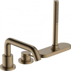 Змішувач для ванни Hansgrohe Tecturis S на 3 отвори з sBox Brushed Bronze (73447140) Самбір