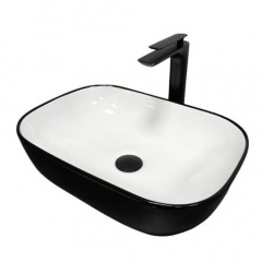 Раковина накладна VBI Ravenna Black White glossy (VBI-011226) Софіївська Борщагівка