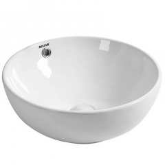 Раковина накладна Mixxus Premium Ellipse-0205 430x430x175 мм з переливом (MP6530) Буча