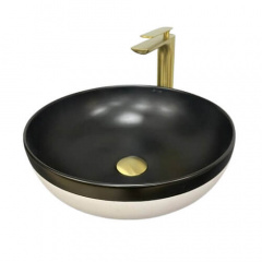Раковина накладна VBI Ormela Black White matt (VBI-016900) Доманівка