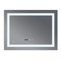 Дзеркало Mixxus Warm MR02-100x70 LED-підсвічування, антизапотівання, годинник (MI6002) Ізюм