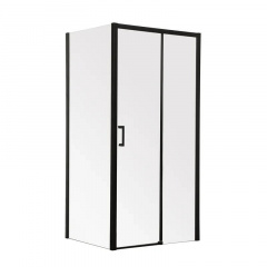 Душова кабіна без піддона Mixxus Premium Diverse SC03-100x80x195-TR Black (MI6866) Броди