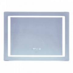 Дзеркало Mixxus Style MR03-80x60 LED-підсвічування, антизапотівання, годинник (MI6005) Бровари