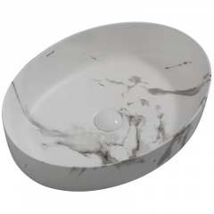 Раковина накладна Mixxus Premium Ellipse-0104 Marble 550x415x140 мм (MP6554) Чорноморськ