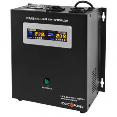 Джерело безперебійного живлення LogicPower 24V LPY-W-PSW-2500VA+(1800Вт)10A/20A з правильною синусоїдою Ладан