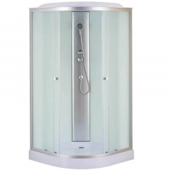 Душовий бокс Mixxus STRONG SB02-90x90x215-FB Satin з низьким піддоном (MI6886) Нікополь