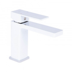 Змішувач для раковини Qtap Gemini Chrome/White (QTGEM270CRW45675) Ладан