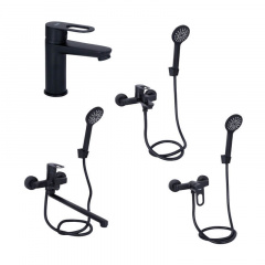Комплект змішувачів для ванни Lidz Latwa Black (LDLAT001BLA4541847574) Ладан
