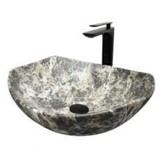 Раковина накладна VBI Ronta Dark grey stone matt (VBI-017302) Ясногородка