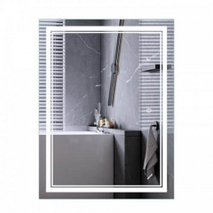 Дзеркало Mixxus Premium Quadro MR20-80x60-Reverse LED Touch, Anti-fog, димер (MP6619) Ромни