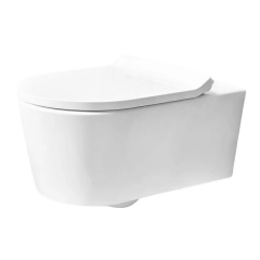 Унітаз підвісний з кришкою Hansgrohe EluPura S 540 rimless безободковий, білий (60193450_60148450) Боярка