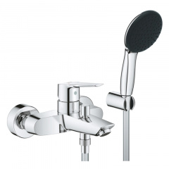 Змішувач для ванни Grohe QuickFix Start з душовим гарнітуром, хром (25283002) Славута