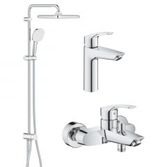 Набір змішувачів для ванни 3 в 1 Grohe Eurosmart хром (UA123246R1) Миколаїв