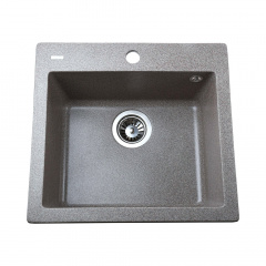 Гранітна мийка Globus Lux AOSTA 490x455, мокко Золотоноша