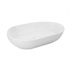 Раковина накладна на стільницю Rak Ceramics Feeling 55x35 см білий глянцевий (FEECT5500AWHA) Ромны