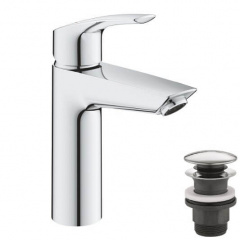 Змішувач для раковини Grohe Eurosmart New M-Size + натискний донний клапан (23923003) Слов'янськ