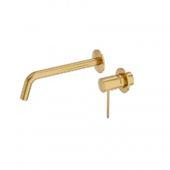 Змішувач для умивальника Lavita Orion прихованого монтажу, brushed gold (5900378341475) Дніпрорудне