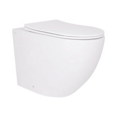 Унітаз підвісний Qtap Robin Ultra Quiet безобідковий з сидінням Soft-close (QT13332381AW) Мелітополь