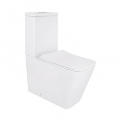 Унітаз-компакт Qtap Crow безобідковий з сідінням Soft-close QT05222170W Полтава