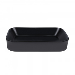 Раковина-чаша накладна Qtap Scorpio 550х390х120 чорний матовий (QT14112243MBN) Кременчук