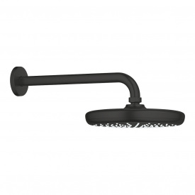 Верхній душ з кронштейном Grohe Tempesta 210 чорний матовий (1022182430)