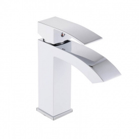 Змішувач для раковини Qtap Swan Cascada Chrome/White (QTSWA270CRW45568)