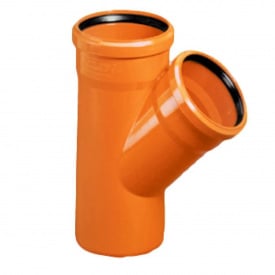 Трійник каналізаційний з ПВХ Magnaplast KGEA 160/160/45° (20350)