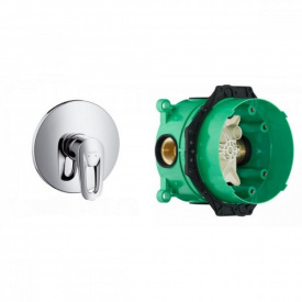 Змішувач для душу Hansgrohe Metropol E з IBOX universal прихованою частиною хром (14675090+01800180)