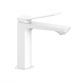 Змішувач для умивальника Paffoni Tilt без донного клапана білий мат (TI071BO)