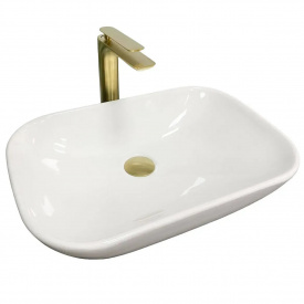 Раковина накладна VBI Pavia білий глянець VBI-012605