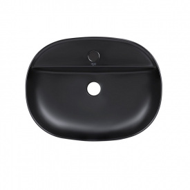 Раковина-чаша накладна Qtap Scorpio 500х385х120 чорний матовий (QT146533MB)