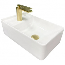 Раковина накладна VBI Lecco білий VBI-015603