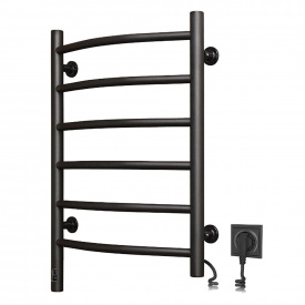 Електрична рушникосушка Navin Камелія 480х600, праве підключення, чорний