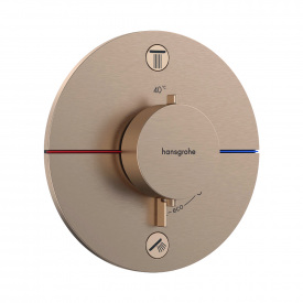Термостат прихованого монтажу Hansgrohe ShowerSelect Comfort S 2 функції, матова бронза (15554140)