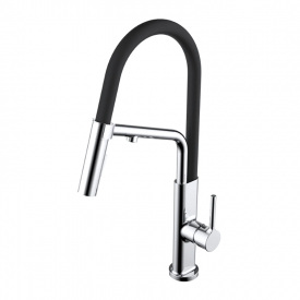 Змішувач для кухні Devit Acqua з подачею фільтрованої води, чорний/хром (91226)