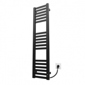 Електрична рушникосушка Kosser Драбинка Герда 1200х300/18 ER таймер чорний (ДГ10ER)